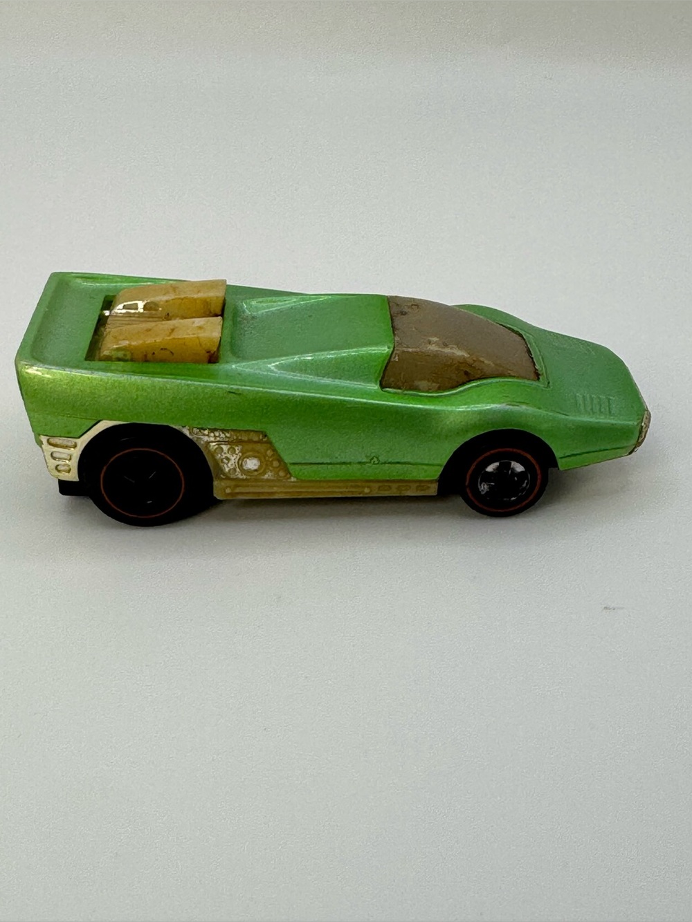 Vintage 1970 Hot Wheels Sizzlers Redline "Straight Scoop" Green – Untested